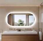 Ovale LED Badkamerspiegel –Bluetooth, Display en Anticondens, Verzenden, Nieuw