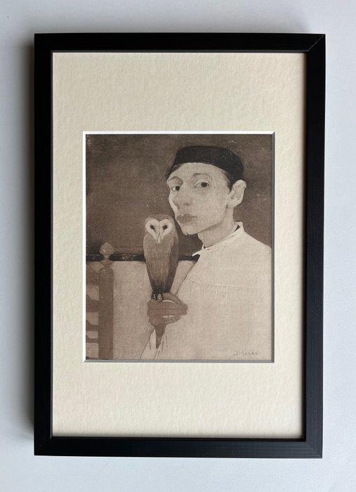 Jan Mankes (1889-1920) - Zelfportret met Uil, Antiek en Kunst, Antiek | Overige Antiek