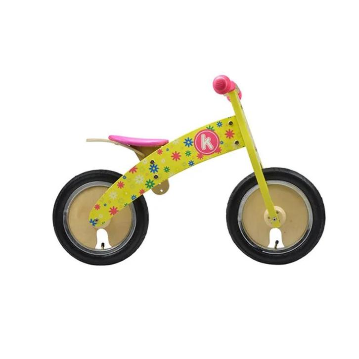 KiddiMoto Loopfiets Kurve Bloemen (Merken, Actie), Kinderen en Baby's, Speelgoed | Buiten | Voertuigen en Loopfietsen, Nieuw, Ophalen of Verzenden