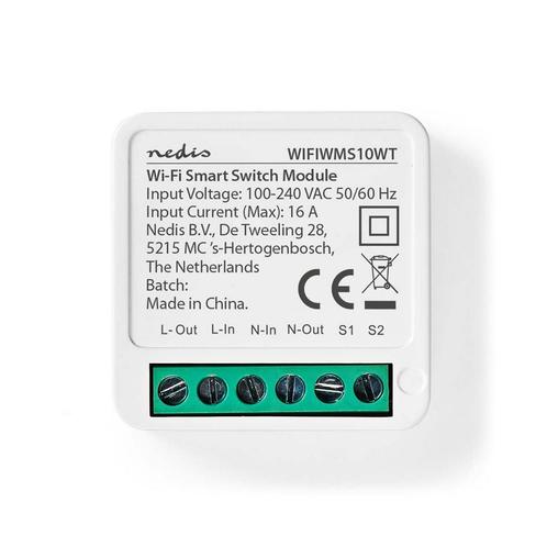 Wi-Fi SmartLife inbouw schakelaar | 230-240V | Android/ IOS, Doe-het-zelf en Verbouw, Elektra en Kabels, Ophalen of Verzenden