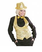 Gouden Glitter Gilet Dames, Kleding | Dames, Carnavalskleding en Feestkleding, Ophalen of Verzenden, Nieuw