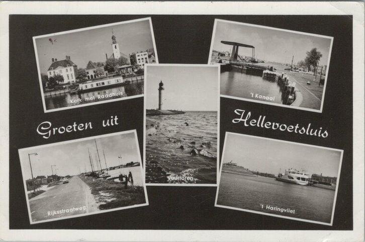 HELLEVOETSLUIS - Meerluik Groeten uit Hellevoetsluis, Verzamelen, Ansichtkaarten | Nederland, Verzenden