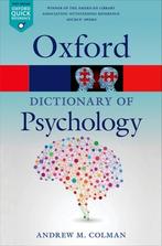 9780199657681 Dictionary Of Psychology 4 E, Verzenden, Nieuw, Andrew M. Colman