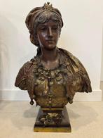 After Adrien Etienne Gaudez (1845-1902) - sculptuur, Busto, Antiek en Kunst