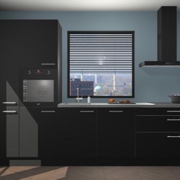 Zwarte keuken Brussel 28788, Huis en Inrichting, Keuken | Complete keukens, Verzenden