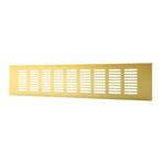 Europlast aluminium plintrooster goud 500 x 120mm - RA1250G, Doe-het-zelf en Verbouw, Ventilatie en Afzuiging, Ophalen of Verzenden