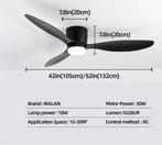 Plafondventilator met LED – Minimalistisch Modern Scandinavi, Huis en Inrichting, Verzenden, Nieuw