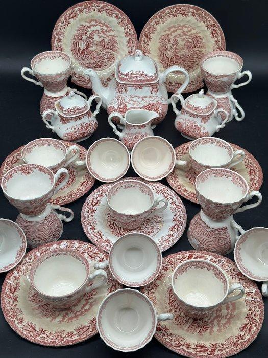 Myotts Country Life Teeservice in Rot – Staffordshire, Antiek en Kunst, Antiek | Meubels | Tafels
