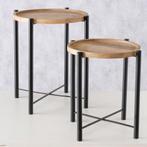 2dekans | Boltze Salontafel Malev – Set van 2 Bijzettafels, Ophalen of Verzenden, Zo goed als nieuw