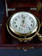 Tweedaagse scheepschronometer - - Gegoten messing -, Antiek en Kunst, Antiek | Klokken