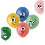 Ballonnen Funny Faces Gekleurd 33cm 6st, Verzenden, Nieuw