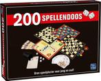 King 200 Spellendoos - Grote Doos met 200 verschillende Spel, Hobby en Vrije tijd, Gezelschapsspellen | Bordspellen, Nieuw, Verzenden