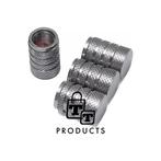 TT-products ventieldoppen 3-rings Grey aluminium 4 stuks, Ophalen of Verzenden, Nieuw