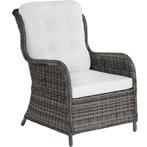 Wicker loungeset Benissa 2+2 met aluminium frame - grijs, Tuin en Terras, Verzenden, Nieuw