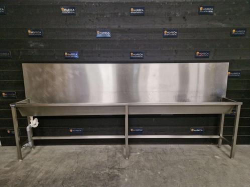 Wastafel | XXL wasbak | RVS | 350 cm, Zakelijke goederen, Horeca | Keukenapparatuur, Gebruikt, Wassen en Drogen