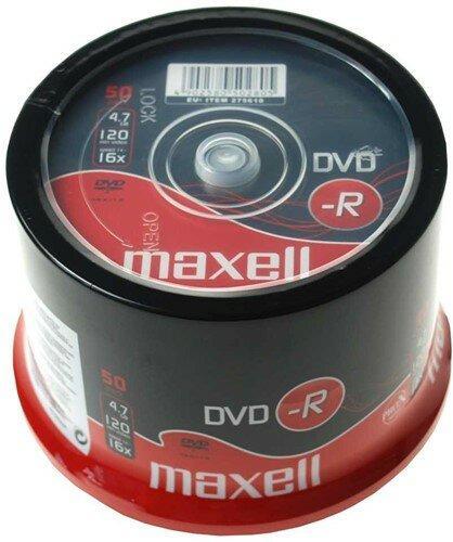 Maxell DVD-R 4.7 GB 50 stuks, Computers en Software, Beschrijfbare discs, Nieuw, Verzenden