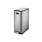 EKO Ecoslim pedaalemmer 20+20 ltr - Mat RVS, Huis en Inrichting, Woonaccessoires | Prullenbakken, Verzenden, Nieuw