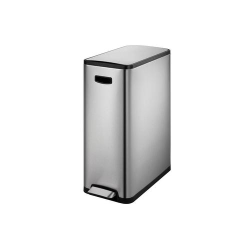 EKO Ecoslim pedaalemmer 20+20 ltr - Mat RVS, Huis en Inrichting, Woonaccessoires | Prullenbakken, Nieuw, Verzenden