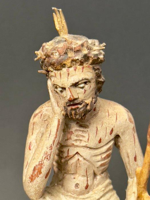 sculptuur, Christ en patience - fin XVIIIe - 20 cm - Hout, Antiek en Kunst, Kunst | Niet-Westerse kunst