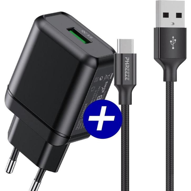 Snellader met USB-C Kabel voor Samsung, Telecommunicatie, Mobiele telefoons | Telefoon-opladers, Ophalen of Verzenden