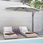 Parasol - Elegante Crème - Zwengel - Staal, Ophalen of Verzenden, Nieuw