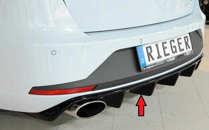 Rieger diffuser | Leon Cupra (5F): 03.14-12.16 (tot Facelift, Auto-onderdelen, Carrosserie en Plaatwerk, Nieuw, Seat, Verzenden