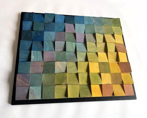 Modern Mozaïek - WoodbyLukas Lukasz Kacprzuk - 2020+ -, Antiek en Kunst, Kunst | Designobjecten