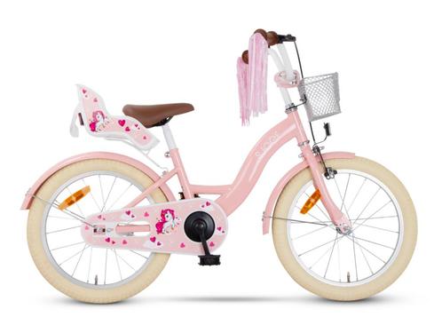 SJOEF Dolly Meisjesfiets 18 inch | 5-7 Jaar | Unicorn | Roze, Fietsen en Brommers, Fietsen | Kinderfietsjes, 16 tot 20 inch, Verzenden