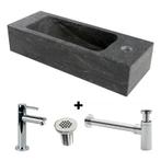 Fontein hardsteen Saniflex Slim rechts, Doe-het-zelf en Verbouw, Sanitair, Verzenden, Nieuw