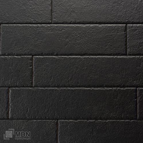 Emil Ceramica Brixen Stone Black mat zwarte Bricks 7x28 cm, Doe-het-zelf en Verbouw, Tegels, Nieuw, Verzenden