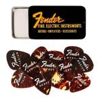 Fender opbergblikje met 12 plectrums: thin, medium en heavy, Ophalen of Verzenden, Nieuw