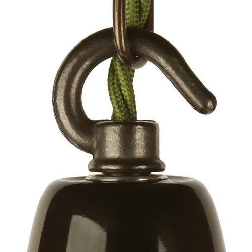 Fitting Keramiek Zwart Hook Industrial E27, Huis en Inrichting, Lampen | Losse lampen, Ophalen of Verzenden