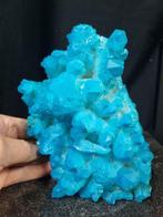 Very large Aqua Aura Quartz Crystal Kristalcluster - Hoogte:, Verzamelen, Mineralen en Fossielen
