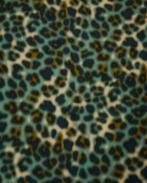 Viscose Panterprint Vaag Blauw, Hobby en Vrije tijd, Stoffen en Lappen, Nieuw, Blauw