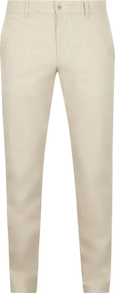 Alberto Lou Chino Linnen Mix Beige maat W 34 - L 32 Heren, Kleding | Heren, Broeken en Pantalons, Beige, Nieuw, Verzenden