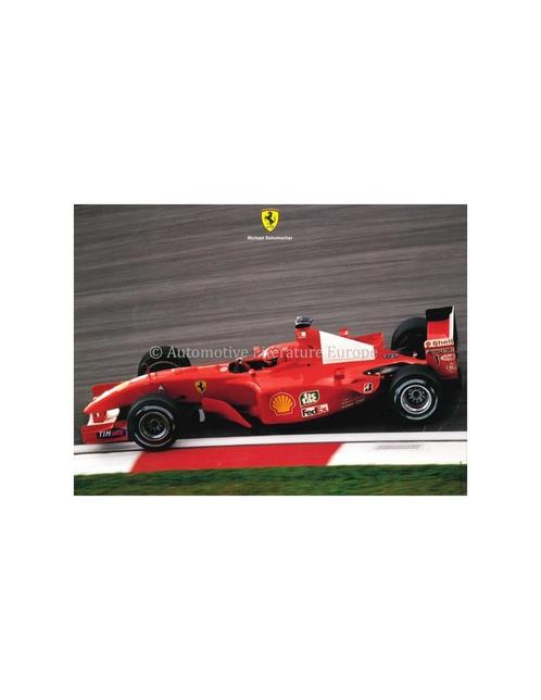 2001 FERRARI MICHAEL SCHUMACHER KAART, Boeken, Auto's | Folders en Tijdschriften, Ferrari