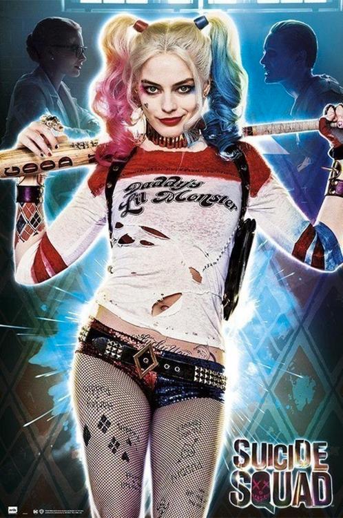 Poster Suicide Squad Harley Quinn Daddys Lil Monster, Verzamelen, Posters, Nieuw, A1 t/m A3, Verzenden