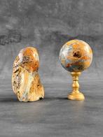 Geen minimumprijs - Prachtig paar gele Maligano Jasper.