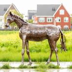 Beeld: levensgroot metalen paard, Ophalen