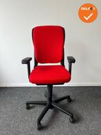 Ahrend 230 - Hoge rug  - Rode stoffering - Zwart voetkruis, Werkplek, Ophalen of Verzenden, Gebruikt, Stoel