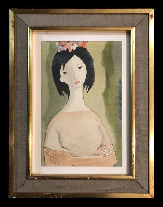 École Européene (XX) - Butterfly, Antiek en Kunst, Kunst | Schilderijen | Klassiek