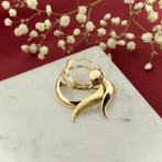 Vintage gouden abstracte broche (vintage broche, geelgoud), Sieraden, Tassen en Uiterlijk, Broches, Ophalen of Verzenden, Gebruikt