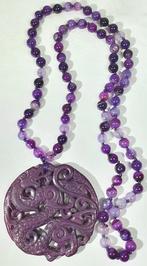 Paars ametist en Tibetaanse beschermamulet - Draai en Fenix
