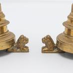 Set kleine kerk kandelaartjes - Brons - 1850-1900