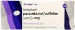 LEIDAPHARM PARACETAMOL/COFFEINE 500/50 MG TABLETTEN DOOSJE.., Diversen, Overige Diversen, Nieuw, Verzenden