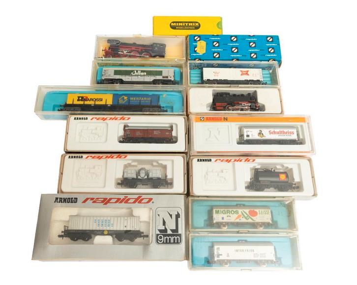 Een collectie diverse treinwagons (Spoor N), Hobby en Vrije tijd, Modeltreinen | H0, Gebruikt, Ophalen