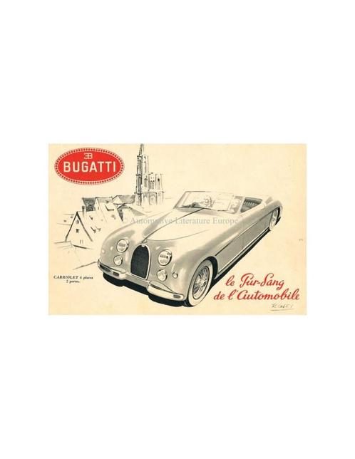 1952 BUGATTI TYPE 101 BROCHURE FRANS, Boeken, Auto's | Folders en Tijdschriften