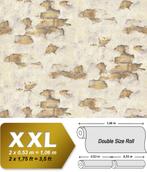 EDEM 819DN53 Steen tegel behang mat crème grijsbeige 10,65, Verzenden