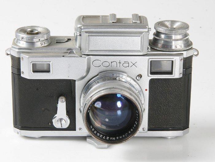 Contax II + Tessar 1,5/5cm - defect ! Viewfinder camera, Audio, Tv en Foto, Fotocamera's Analoog