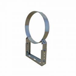 Verstelbare muurbeugel RVS Ø150mm (90-150mm), Huis en Inrichting, Kachels, Ophalen of Verzenden
